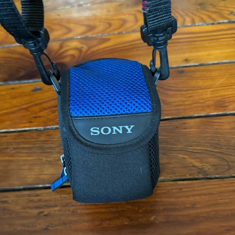 Sony Camera Case for Cyber Shot DSC Black & Blue